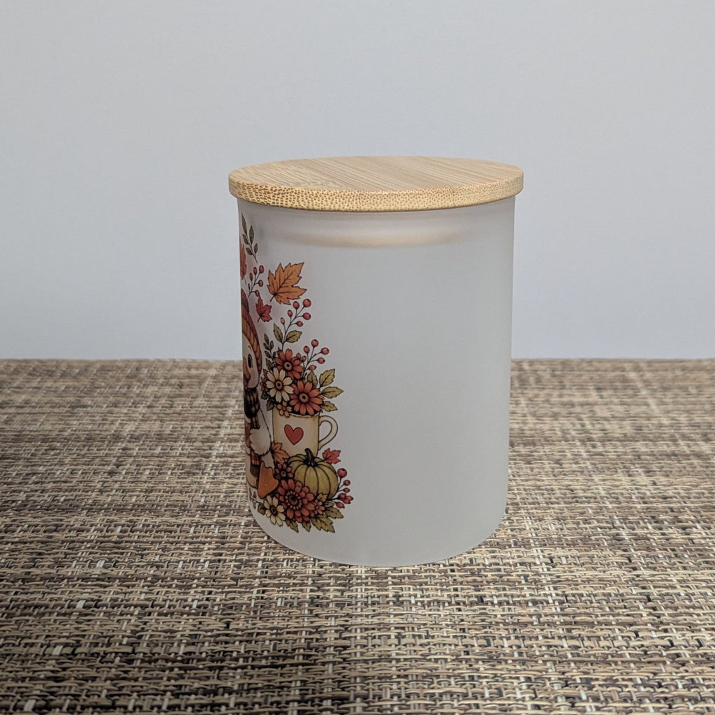 Fall Goose Candle Holder With A Battery Operated Flickering Tea Light