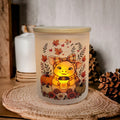Fall Pig Candle Holder With A Battery Operated Flickering Tea Light