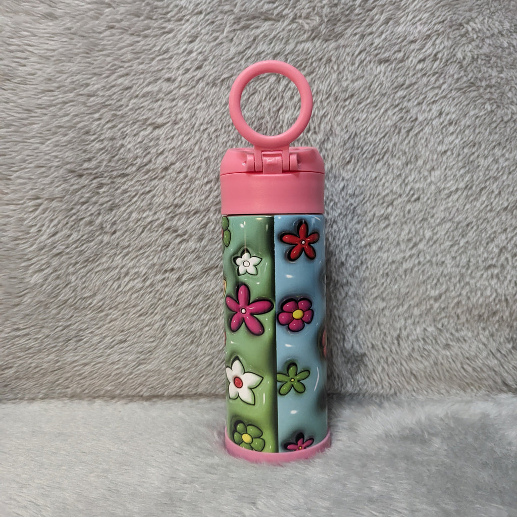 Kids Giraffe Water Bottle 12oz With Reusable Straw Can Be Personalized