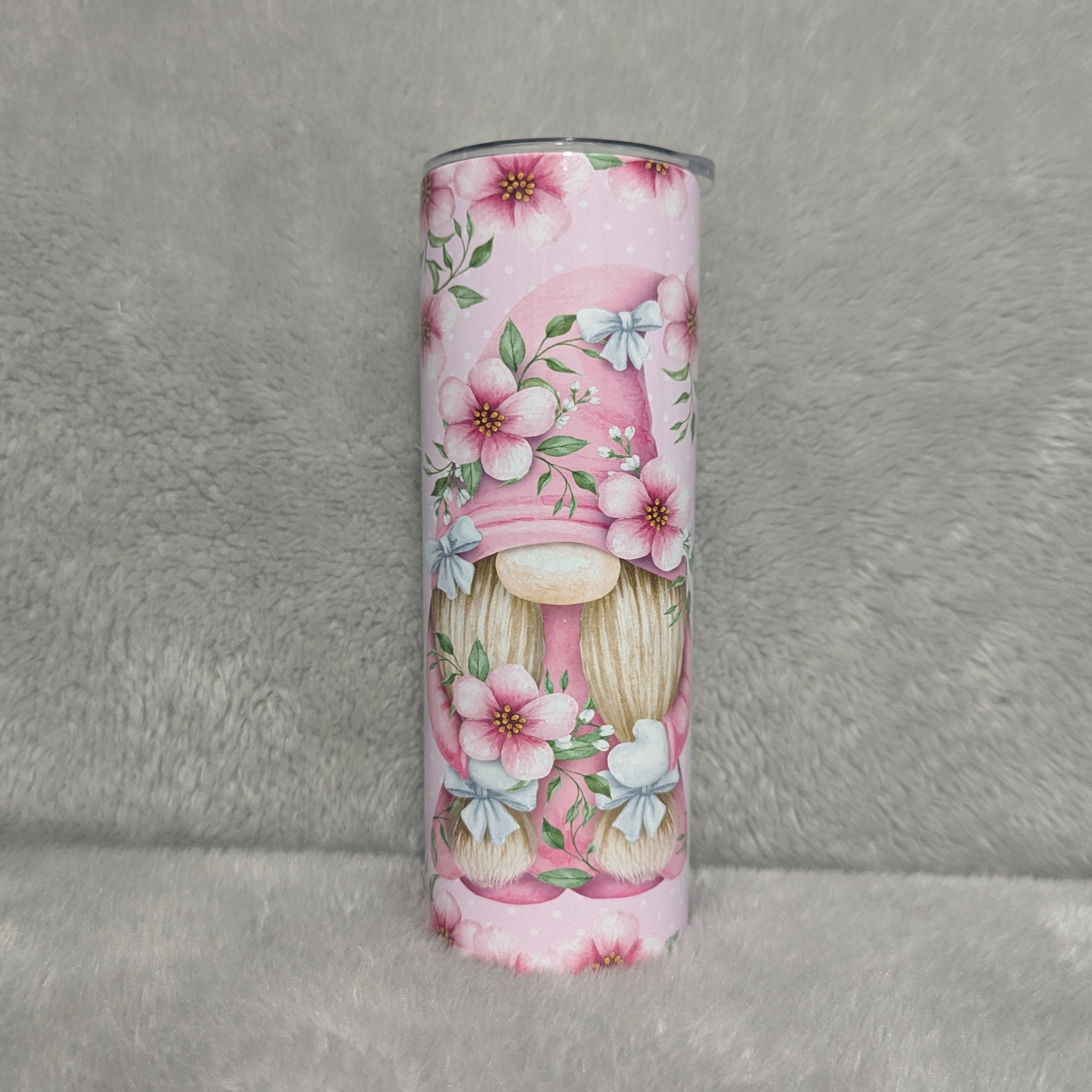 Gnome Tumbler 20oz With Reusable Straw, Can Be Personalized