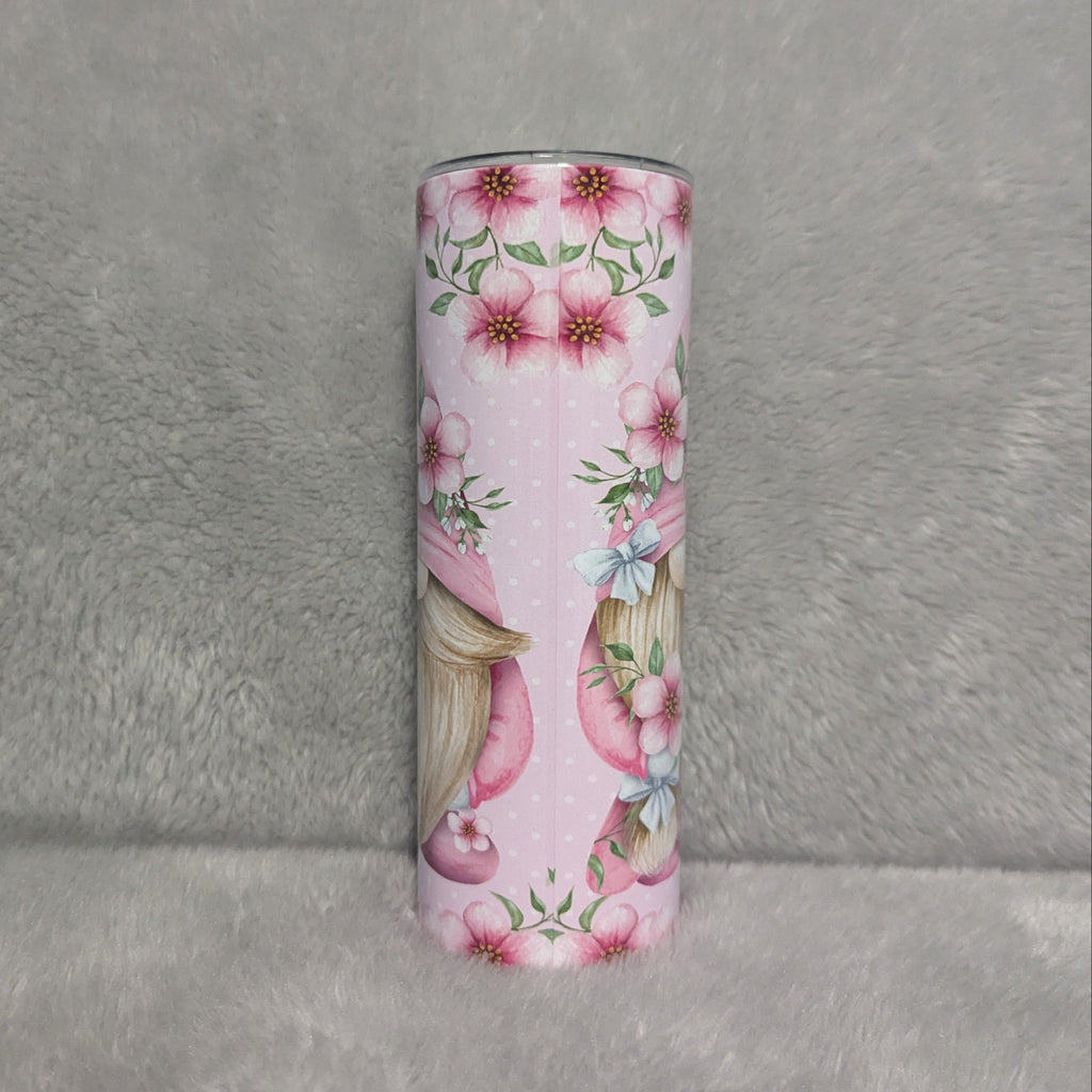 Gnome Tumbler 20oz With Reusable Straw, Can Be Personalized