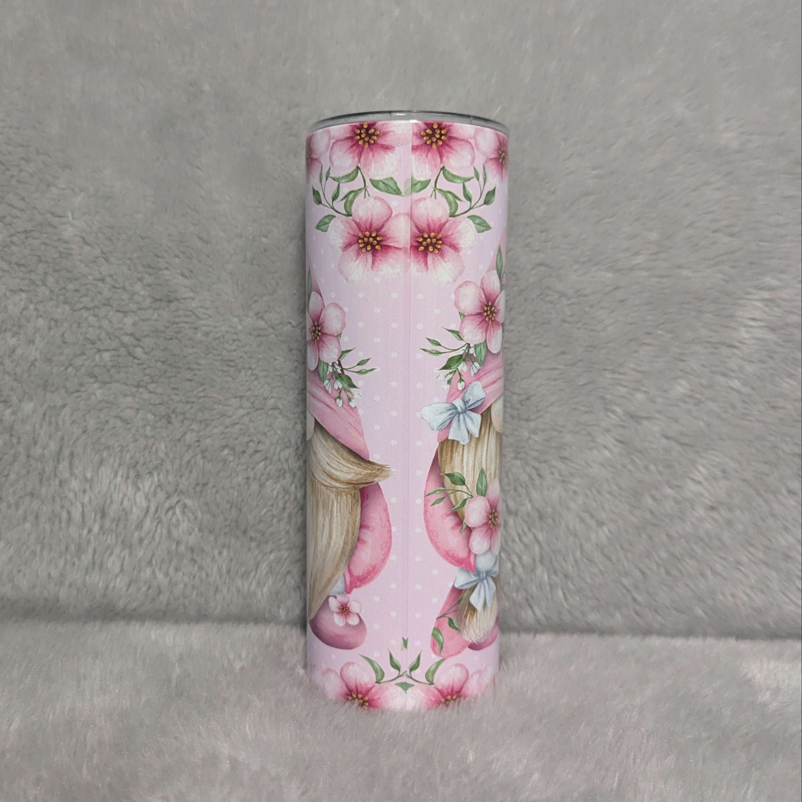 Gnome Tumbler 20oz With Reusable Straw, Can Be Personalized