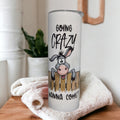 Funny Donkey Tumbler 20oz With Reusable Straw, Can Be Personalized
