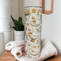 Goose Tumbler 20oz With A 3D Design Includes A Reusable Straw