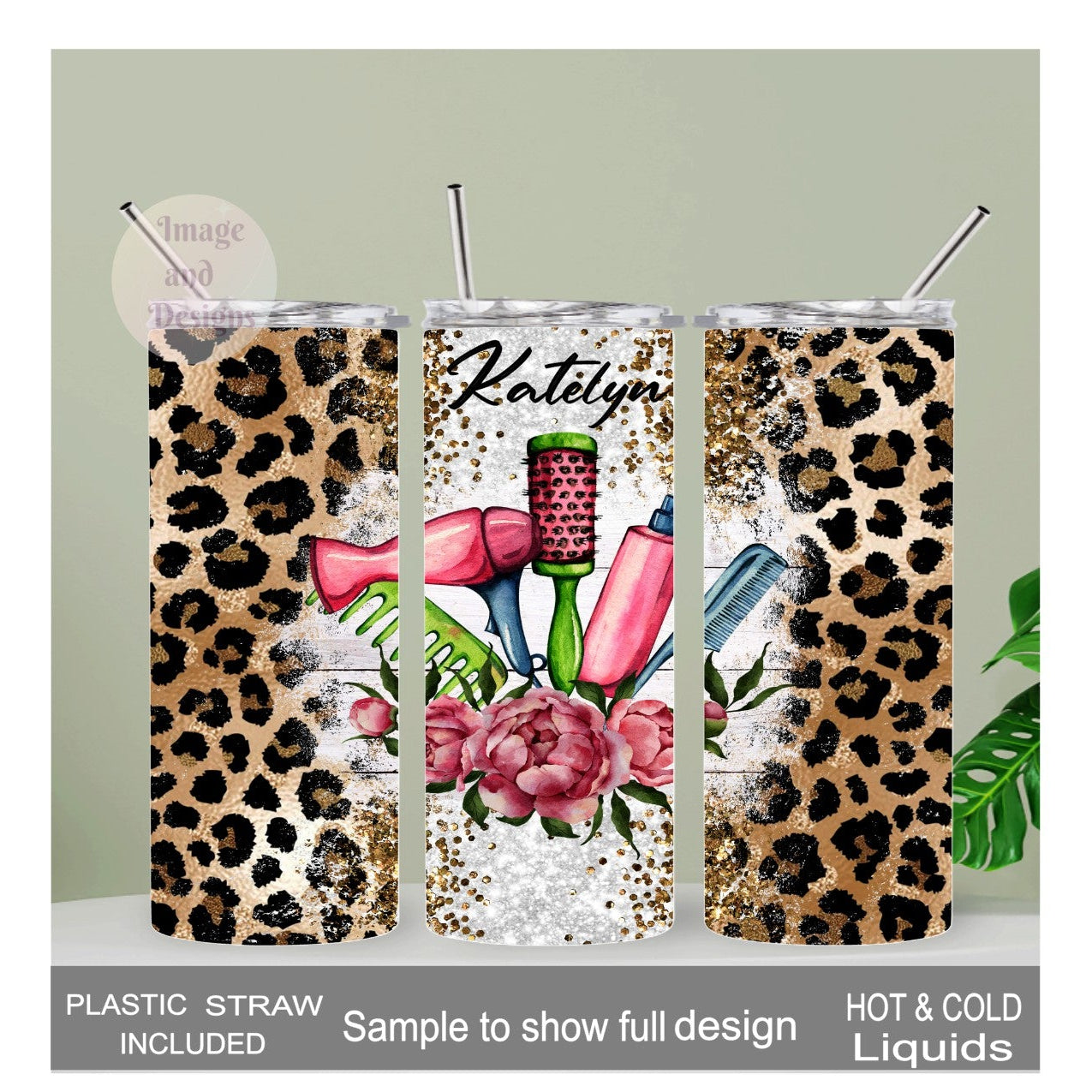 Hair Stylist Tumbler 20oz With Reusable Straw, Can Be Personalized