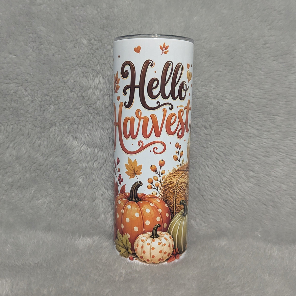 Hello Harvest Fall Chicken Tumbler 20oz with Reusable Straw
