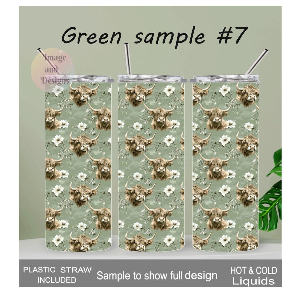 Highland Cow 20oz Tumblers - Many Colors Available Includes A Reusable Straw