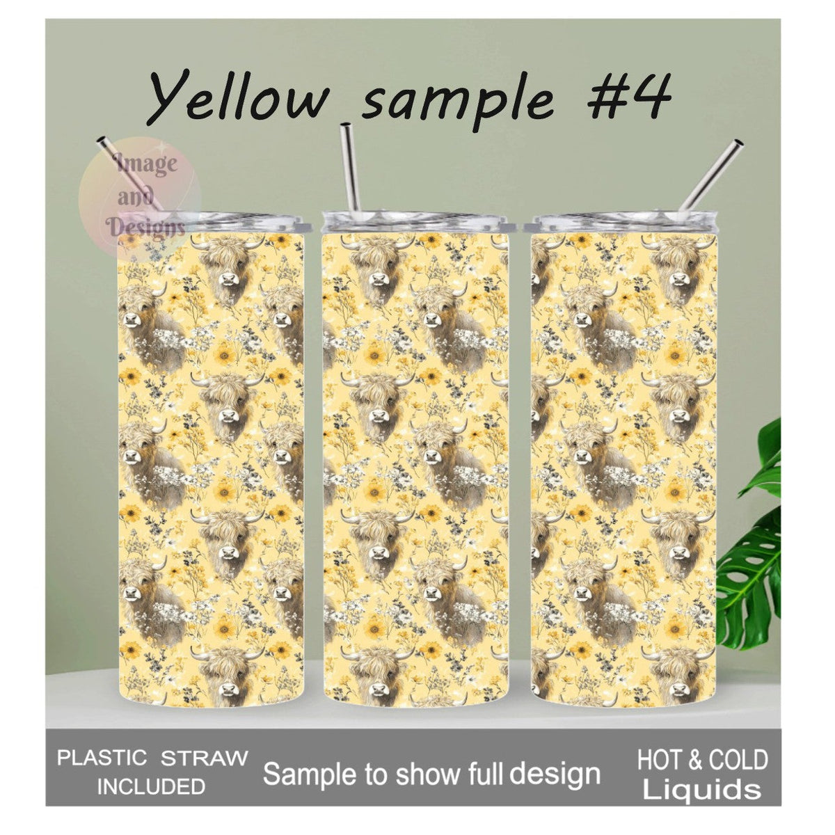 Highland Cow 20oz Tumblers - Many Colors Available Includes A Reusable Straw