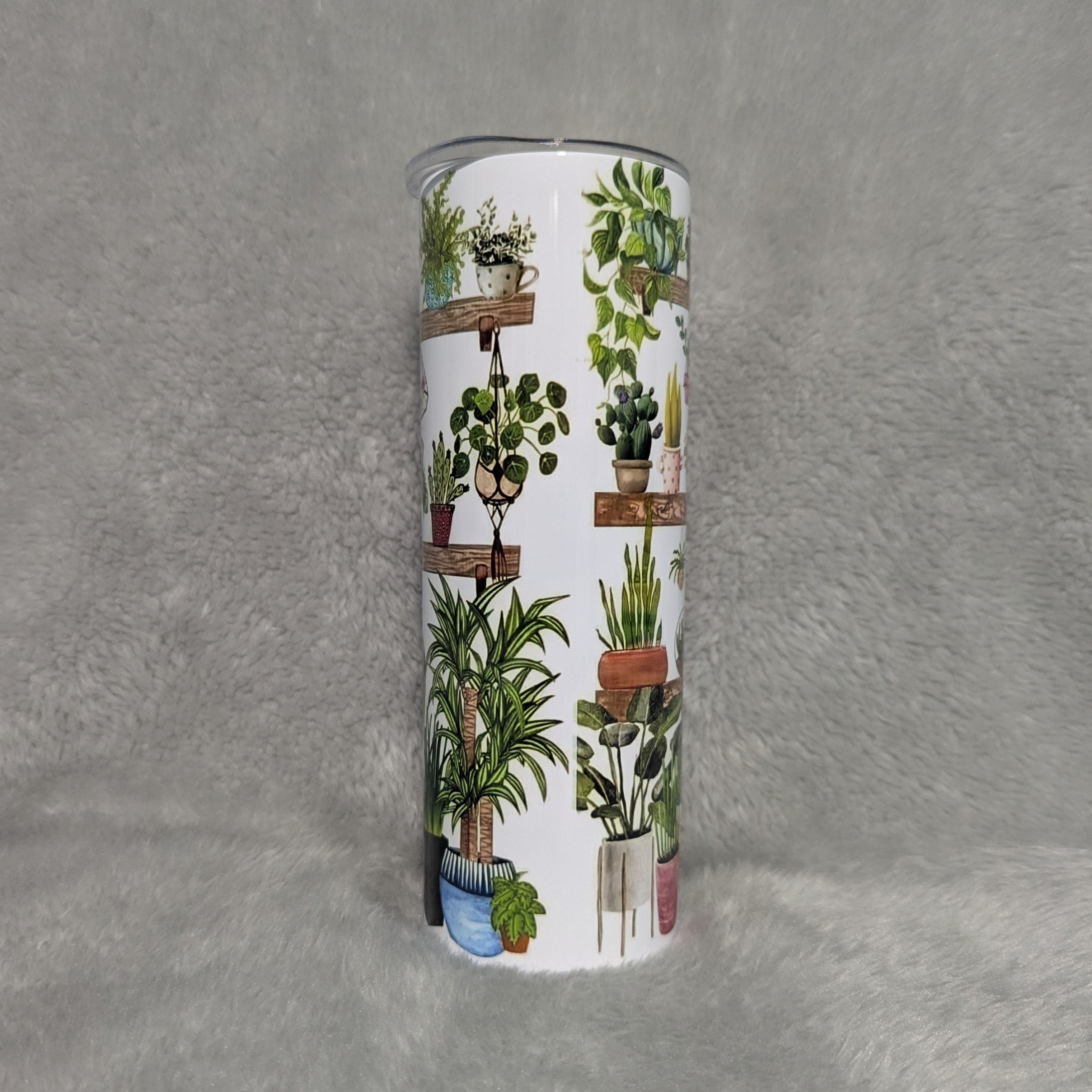 Plant Lover Tumbler I Am A Plantaholic - 20oz With Reusable Straw