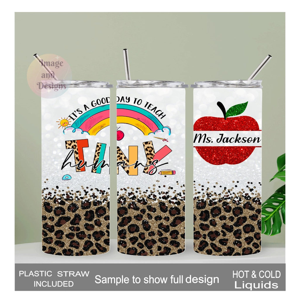 Personalized Teacher Tumbler  20oz With Reusable Straw
