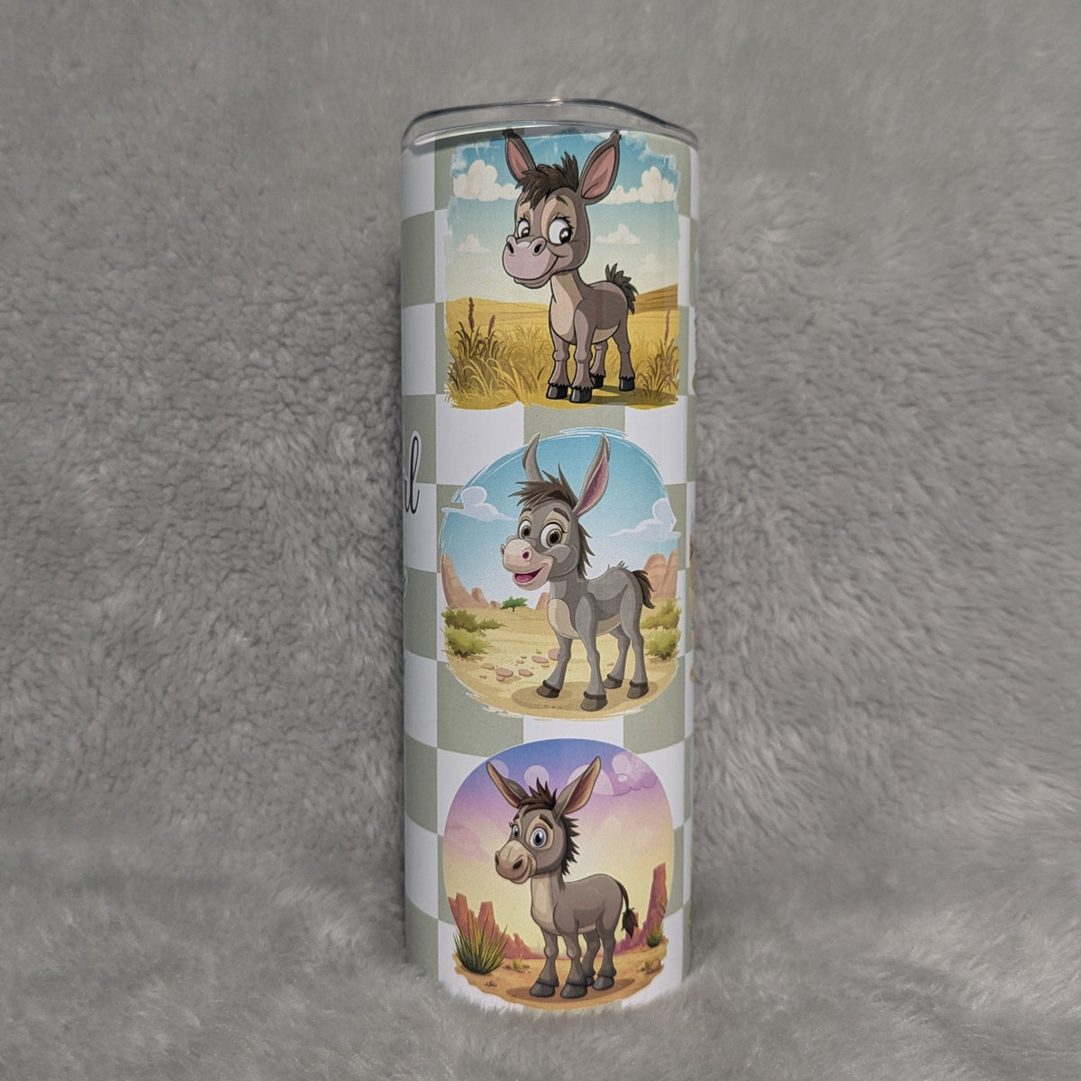 Just A Girl Who Loves Donkeys Tumbler 20oz With Reusable Straw