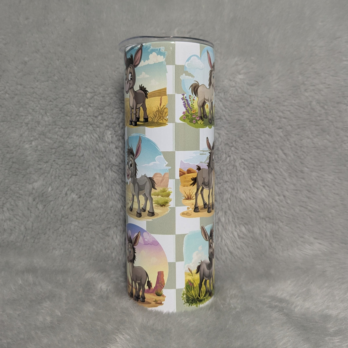 Just A Girl Who Loves Donkeys Tumbler 20oz With Reusable Straw