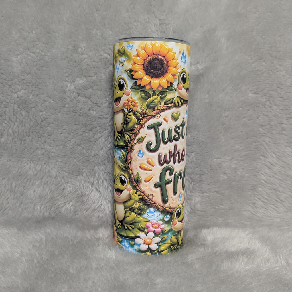 Just a Girl Who Loves Frogs 20oz Tumbler with Reusable Straw
