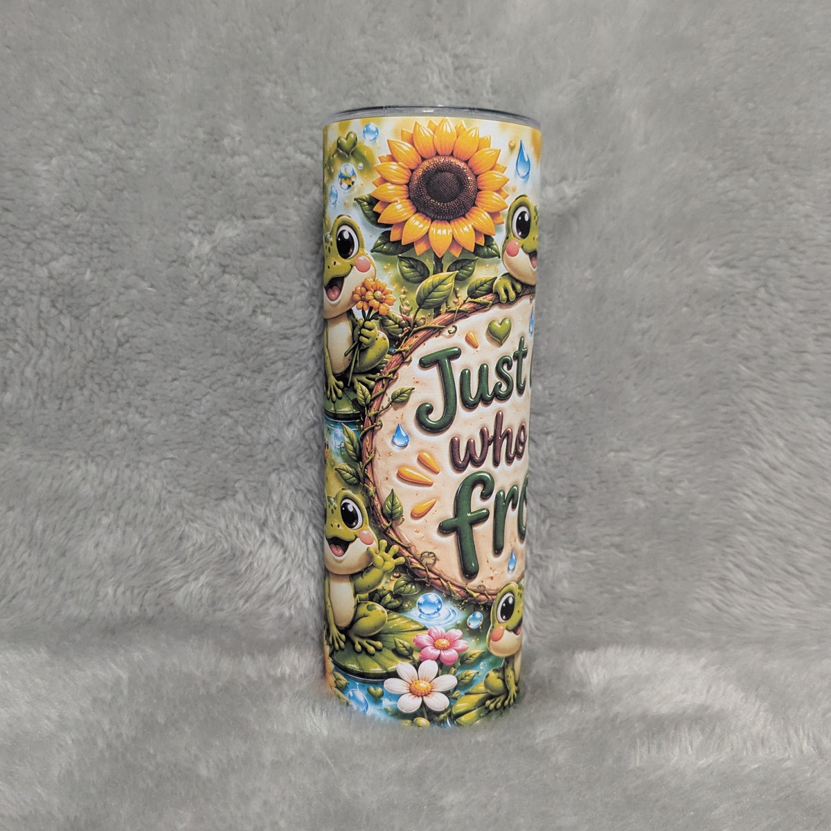Just a Girl Who Loves Frogs 20oz Tumbler with Reusable Straw