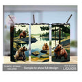 Kids Bear Tumbler 15oz With Reusable Straw, Can Be Personalized