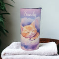 Kids Kitten Tumbler 15oz With Reusable Straw, Can Be Personalized