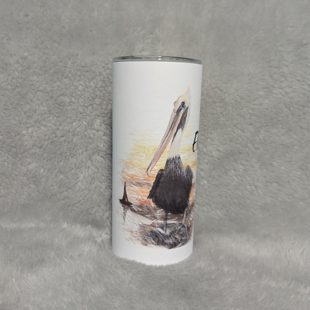 Kids Pelican Tumbler 15oz With Reusable Straw, Can Be Personalized