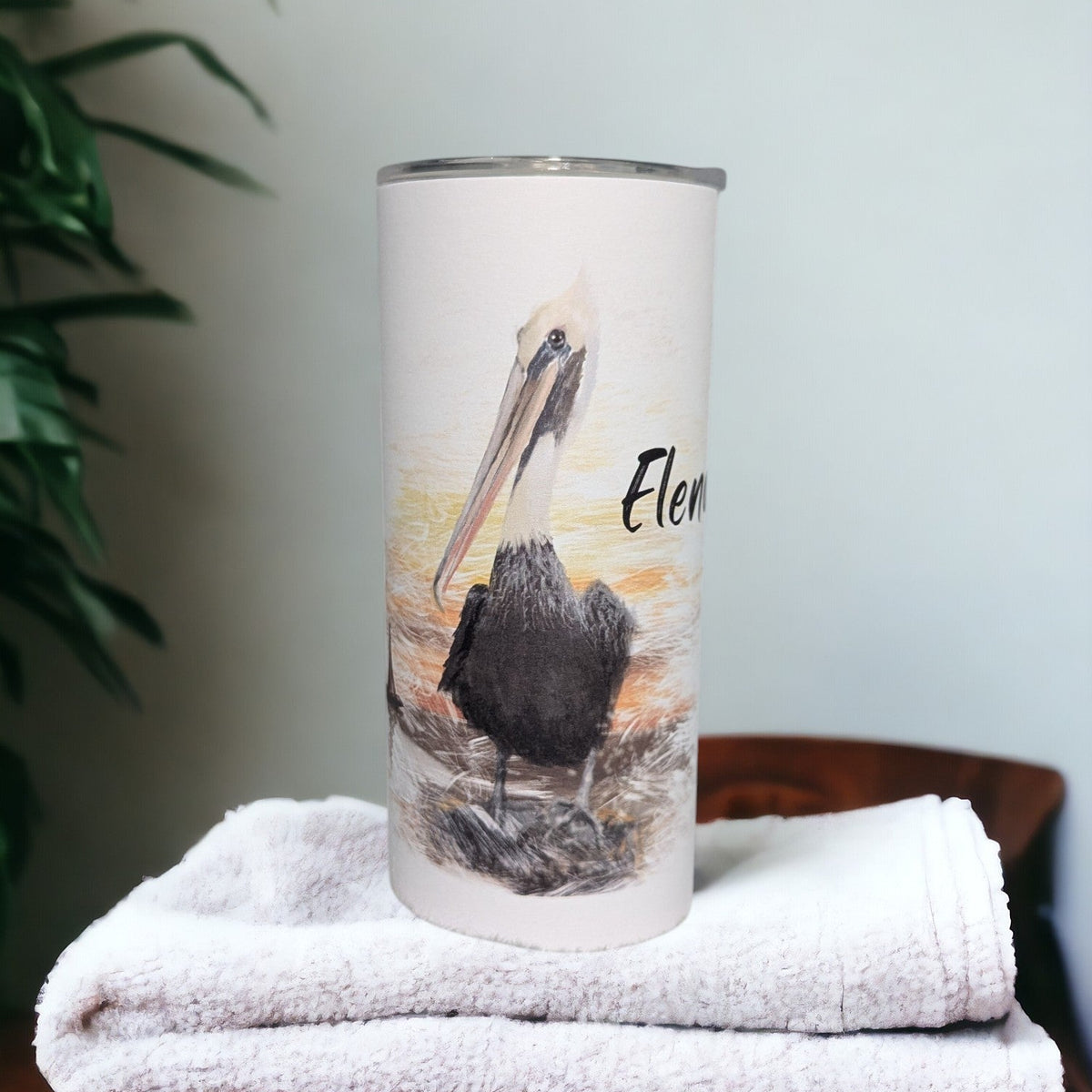Kids Pelican Tumbler 15oz With Reusable Straw, Can Be Personalized