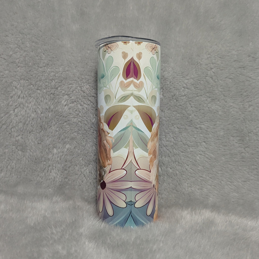 Poodle Tumbler  20oz With Reusable Straw, Can Be Personalized