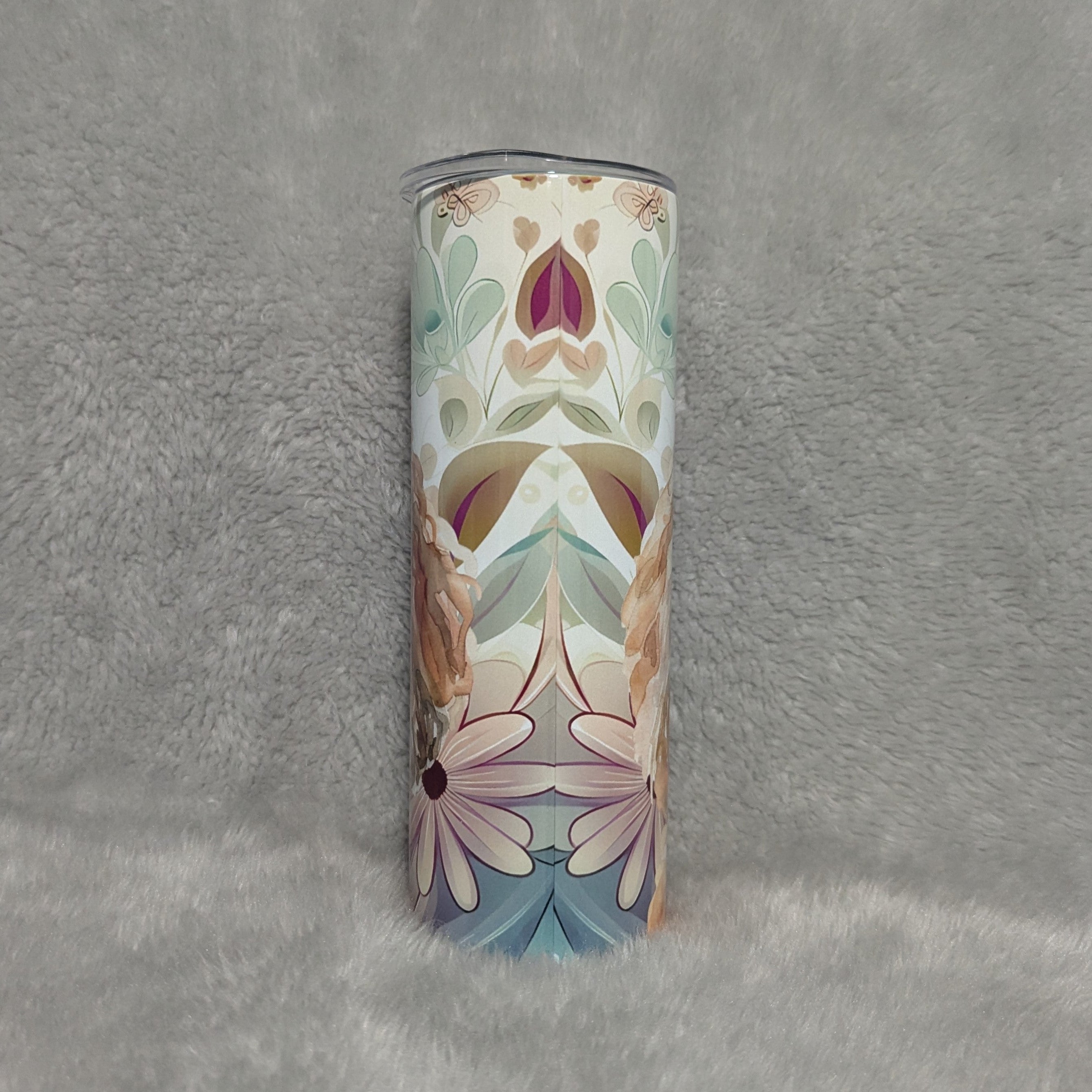 Poodle Tumbler  20oz With Reusable Straw, Can Be Personalized