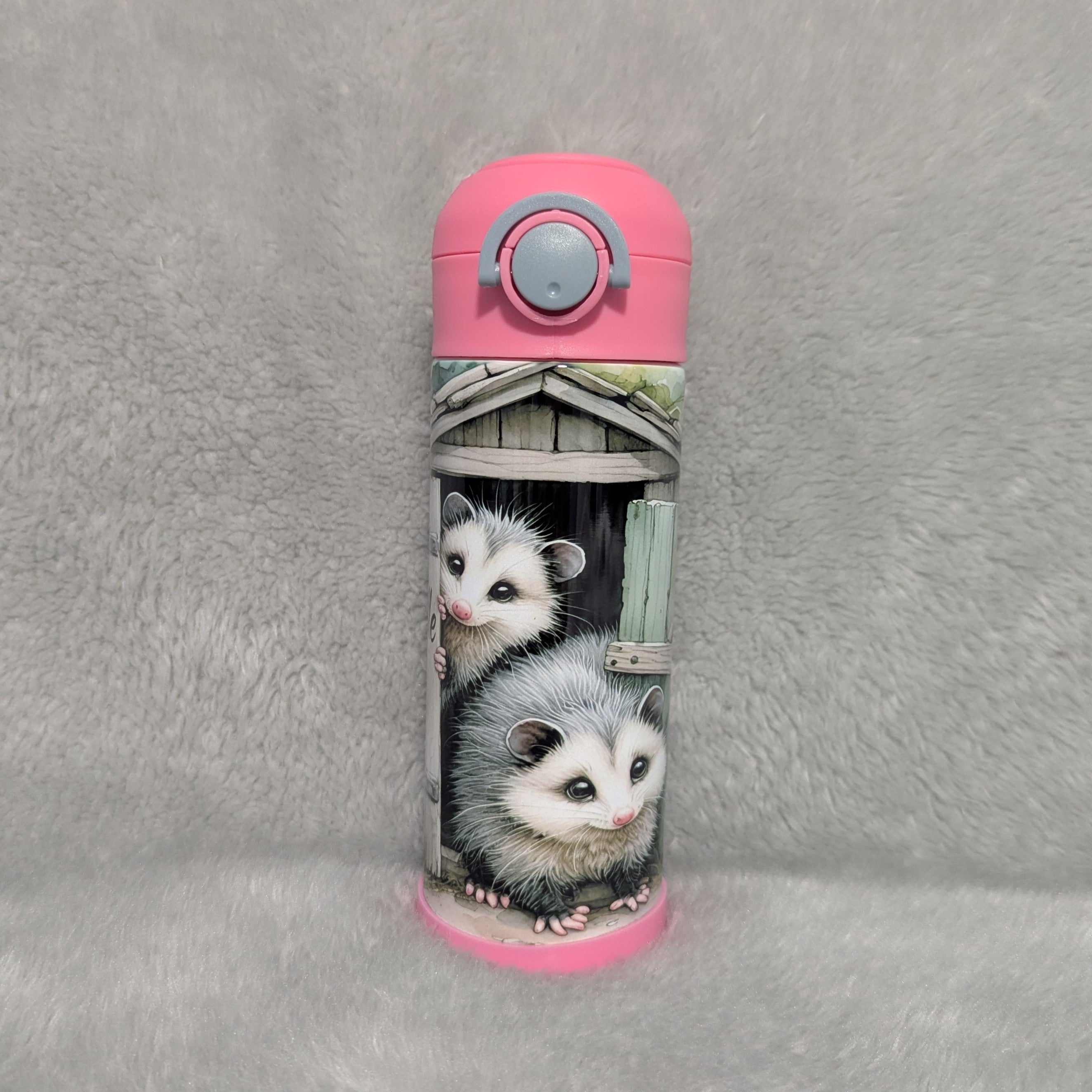 Kids Possum Water Bottle 12oz Can Be Personalized