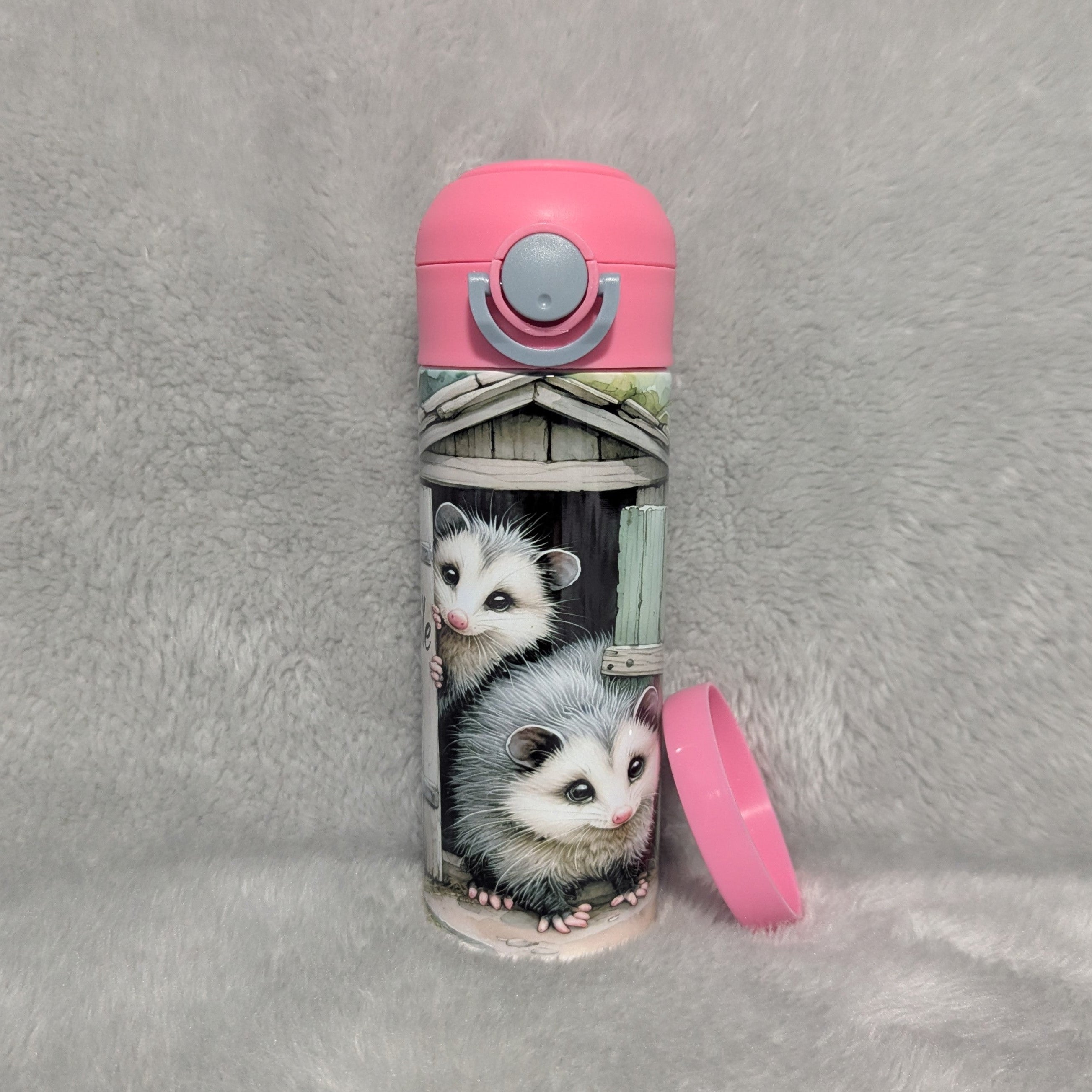 Kids Possum Water Bottle 12oz Can Be Personalized