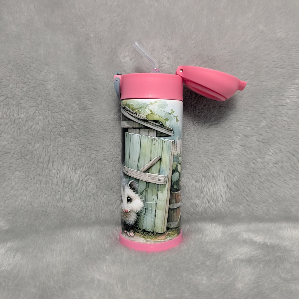 Kids Possum Water Bottle 12oz Can Be Personalized