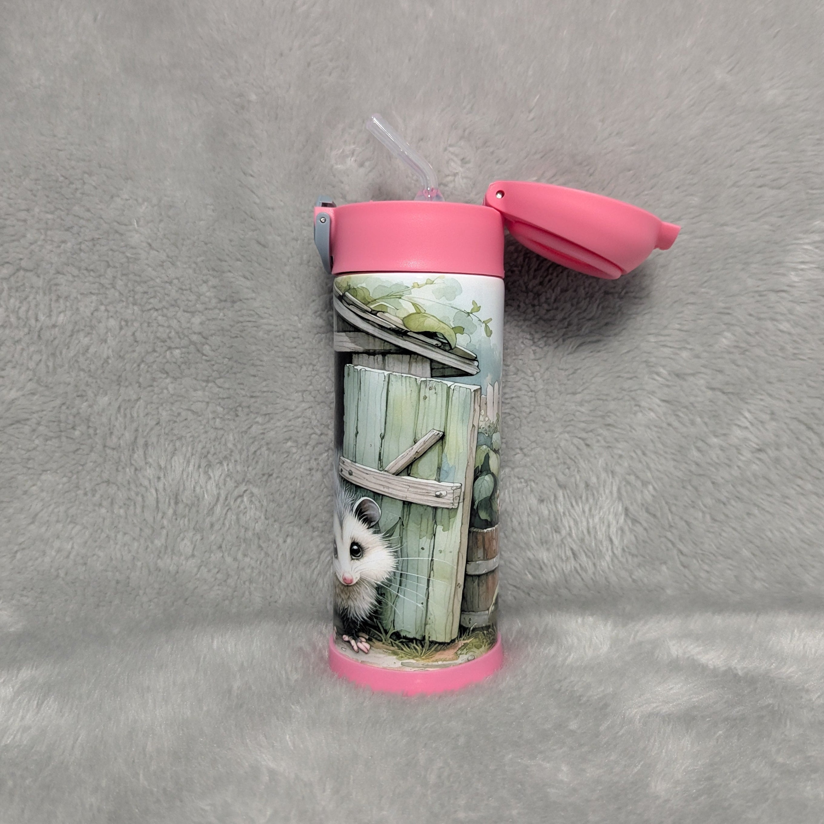 Kids Possum Water Bottle 12oz Can Be Personalized