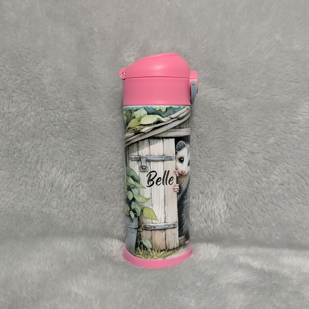 Kids Possum Water Bottle 12oz Can Be Personalized