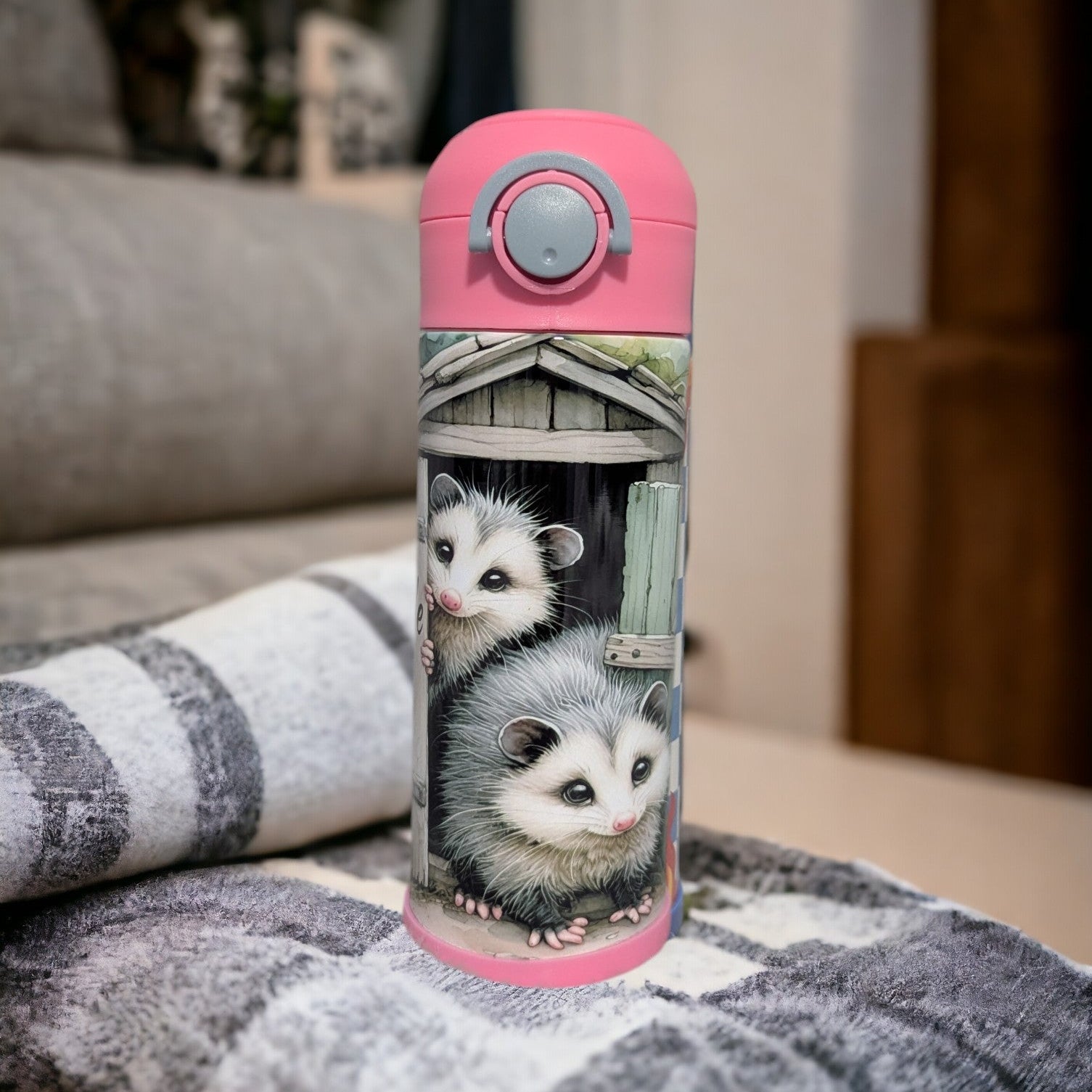 Kids Possum Water Bottle 12oz Can Be Personalized