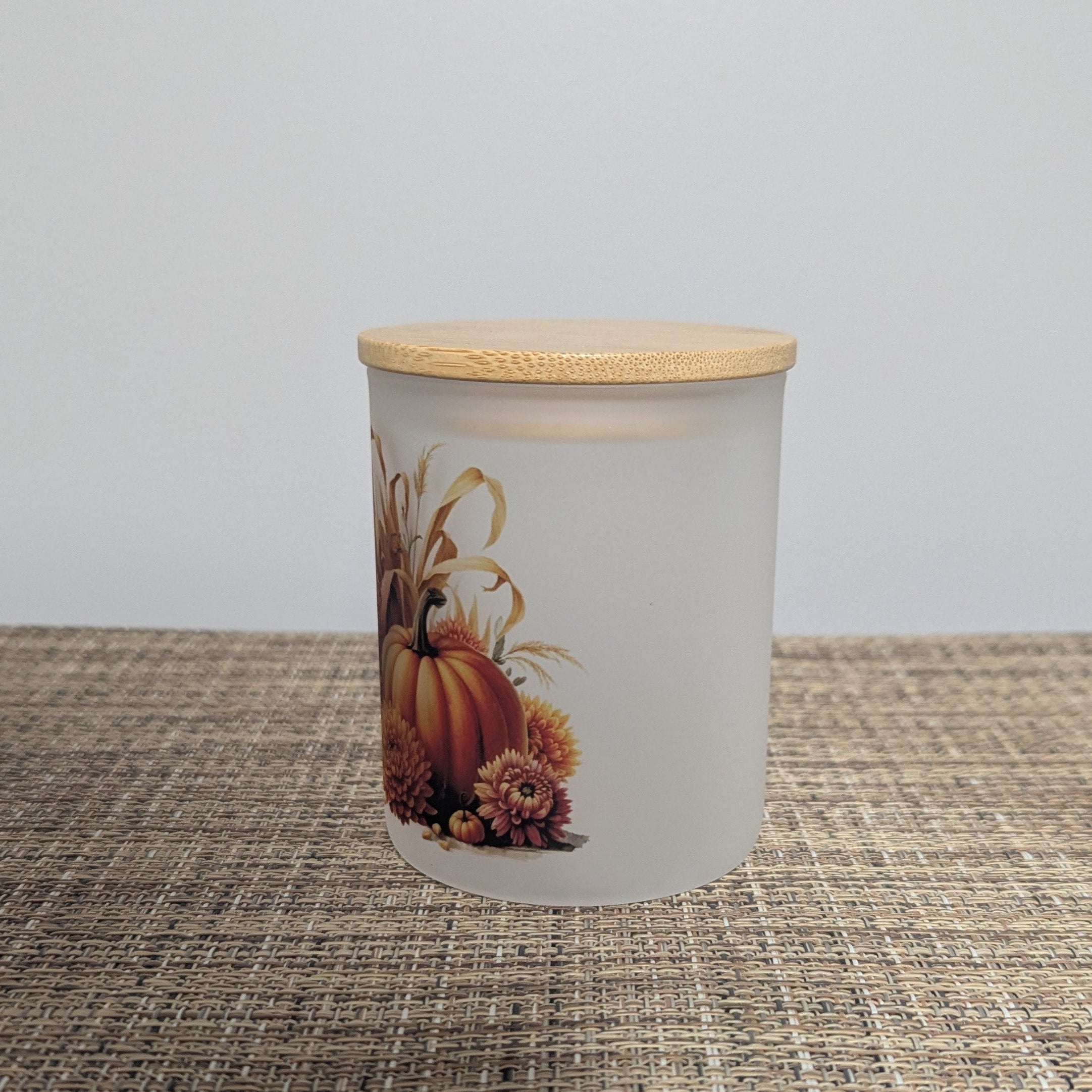 Fall Pumpkin Candle Holder With A Battery Operated Flickering Tea light