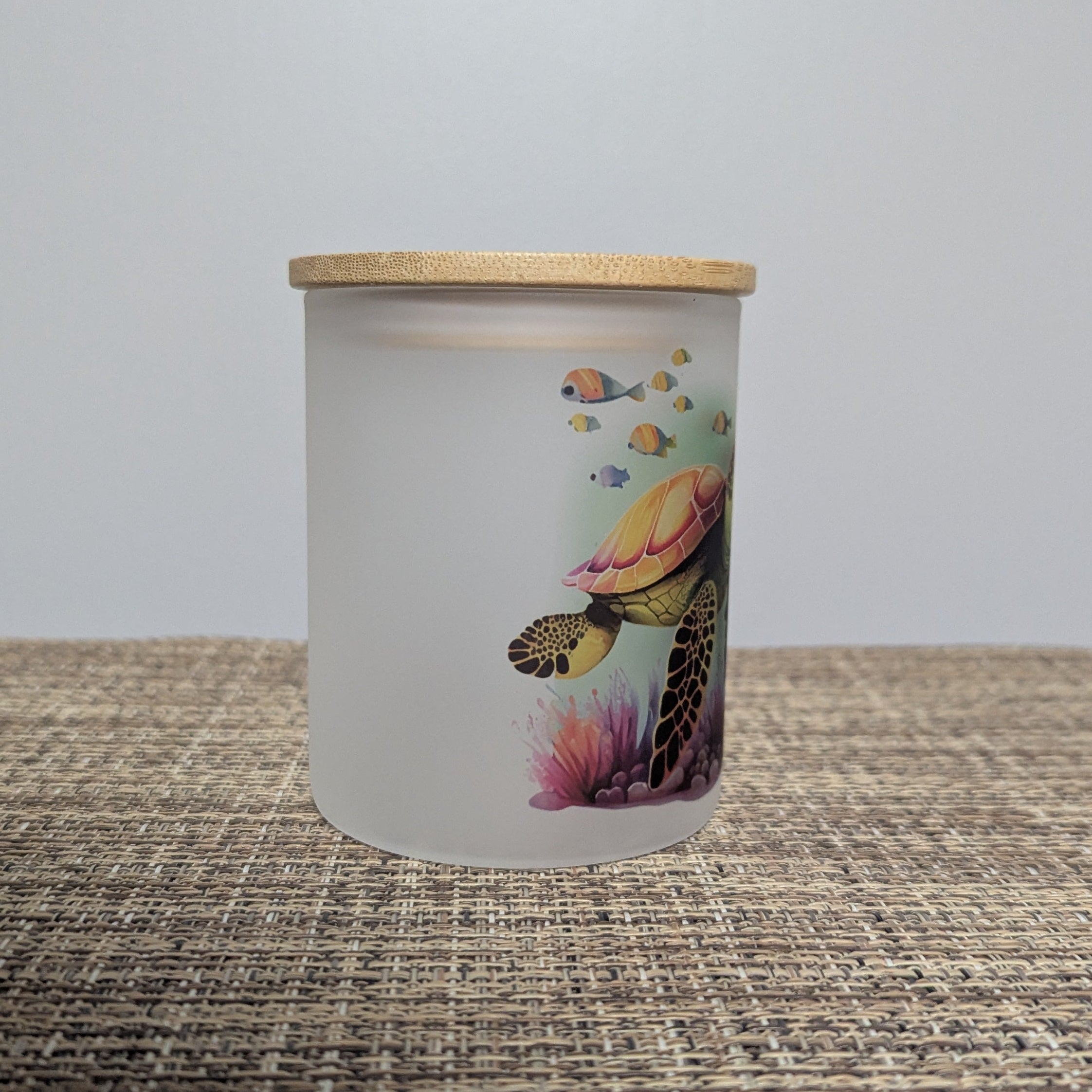 Sea Turtle Candle Holder With A Battery Operated Flickering Tea Light