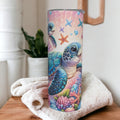 Beautiful Sea Turtle Tumbler 20oz With Reusable Straw, Can Be Personalized