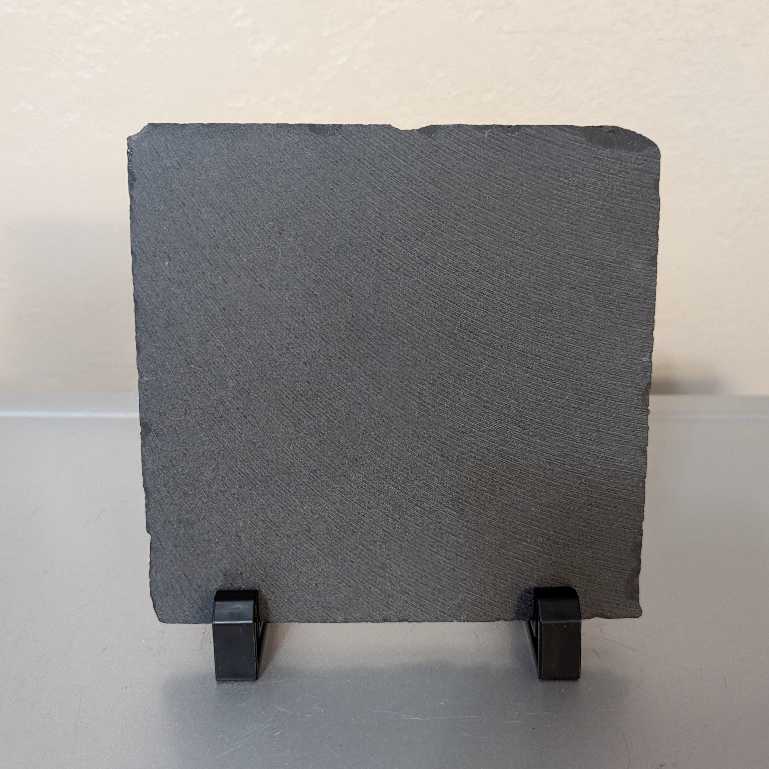 Slate Vintage Style Design Cross Picture With Display Legs