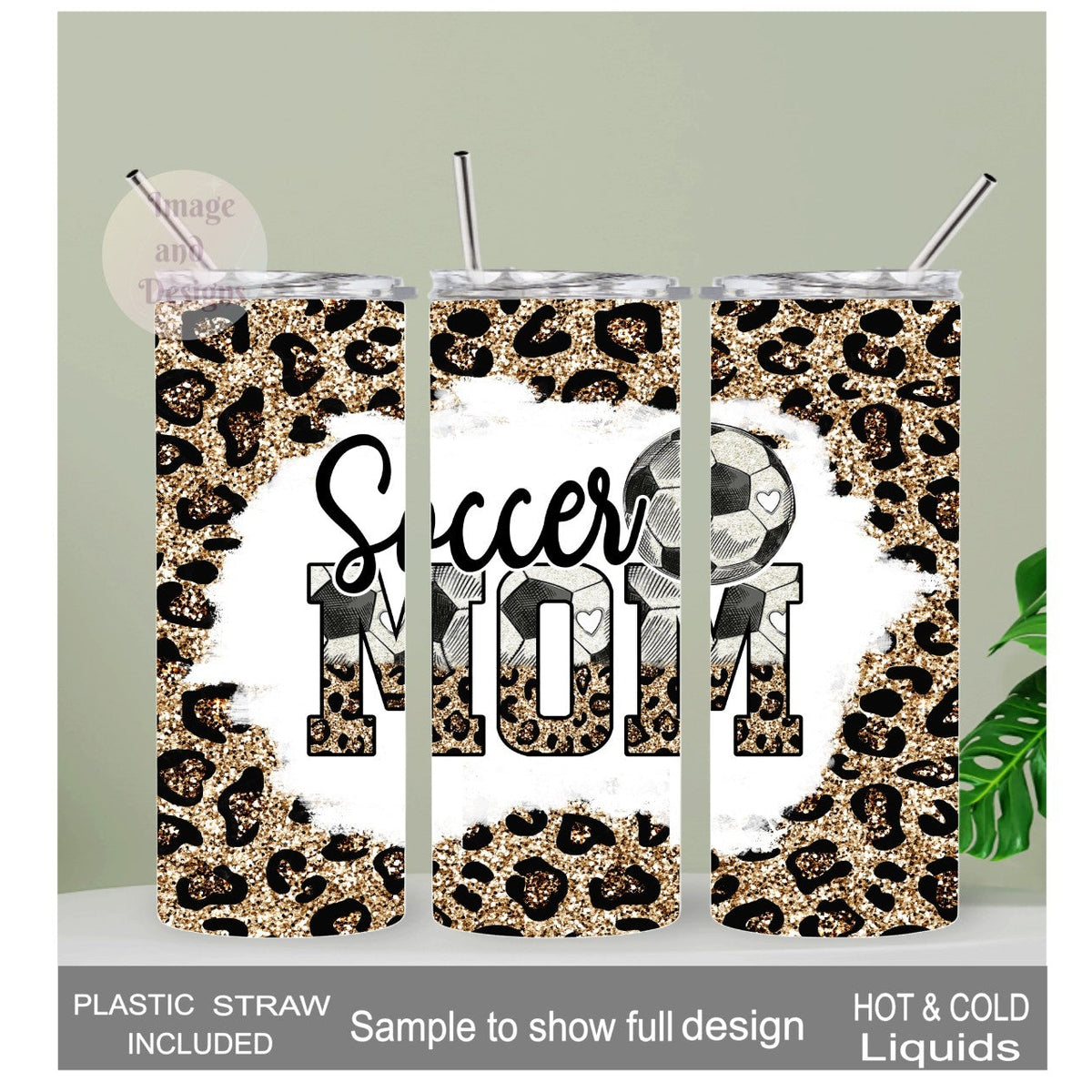 Soccer Mom Tumbler 20oz With Reusable Straw