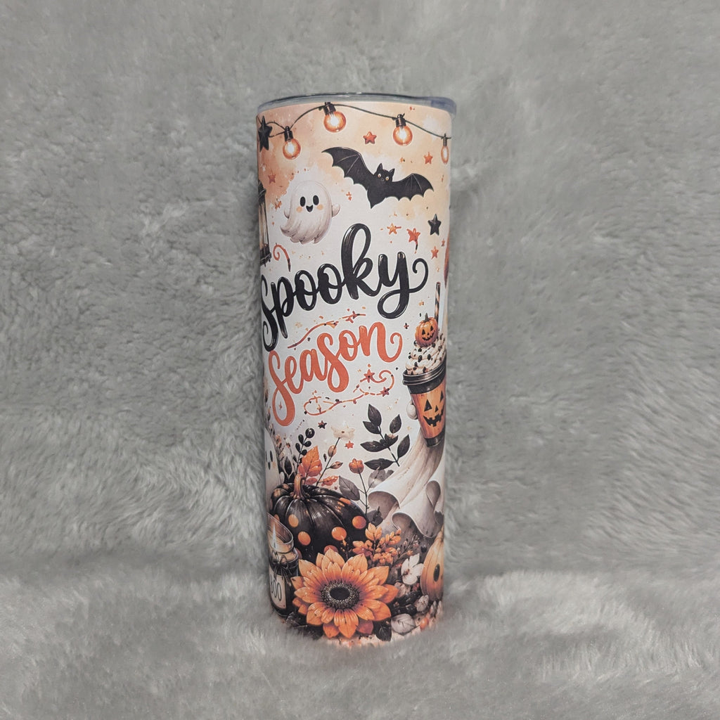 Spooky Season Halloween Tumbler 20oz, Includes A Reusable Straw