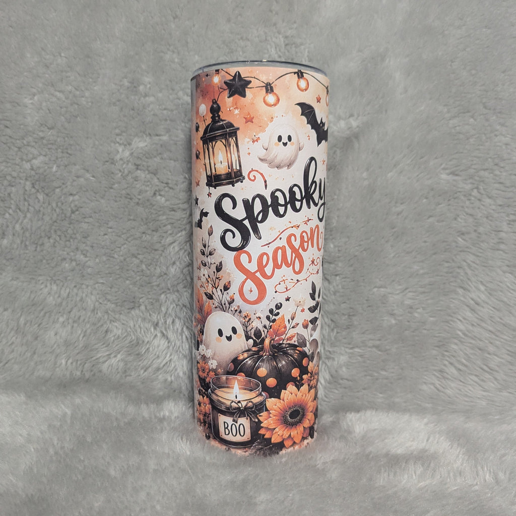 Spooky Season Halloween Tumbler 20oz, Includes A Reusable Straw