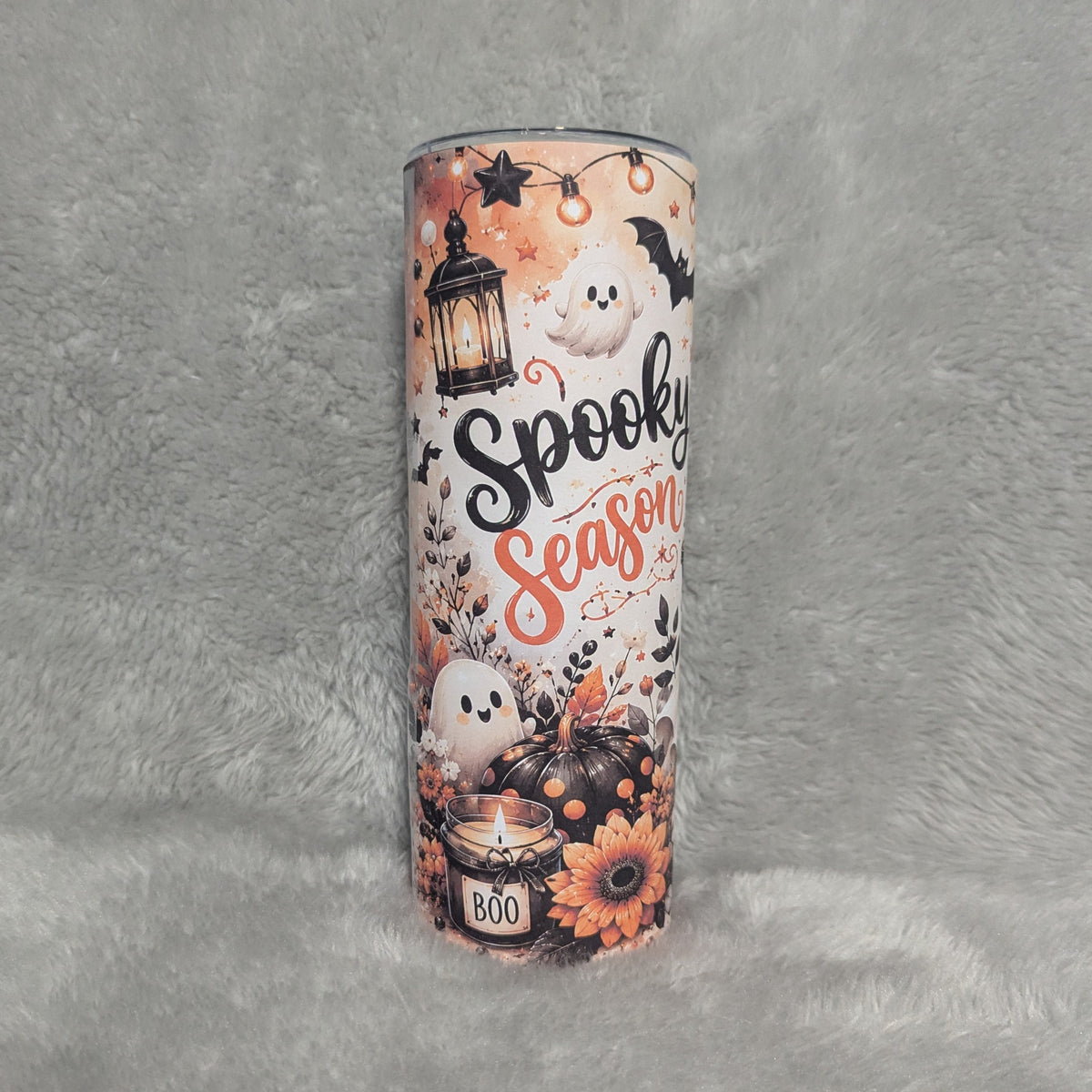 Spooky Season Halloween Tumbler 20oz, Includes A Reusable Straw