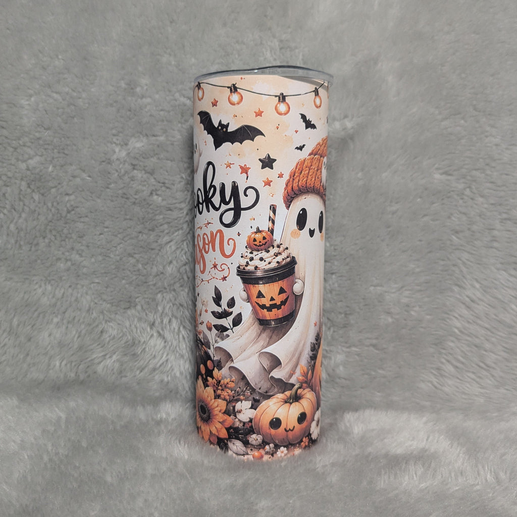 Spooky Season Halloween Tumbler 20oz, Includes A Reusable Straw
