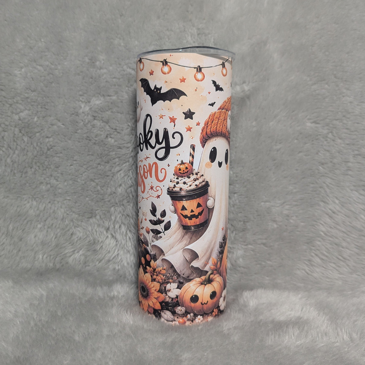 Spooky Season Halloween Tumbler 20oz, Includes A Reusable Straw