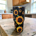 30oz Sunflower Tumbler With Reusable Straw - Insulated Travel Mug