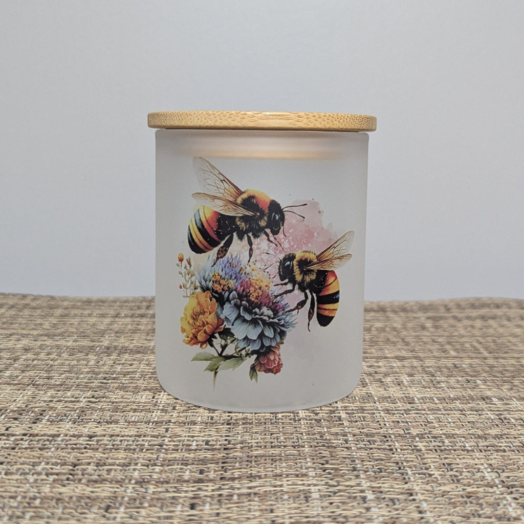 Bee Candle Holder With A Battery Operated Flickering Tea Light