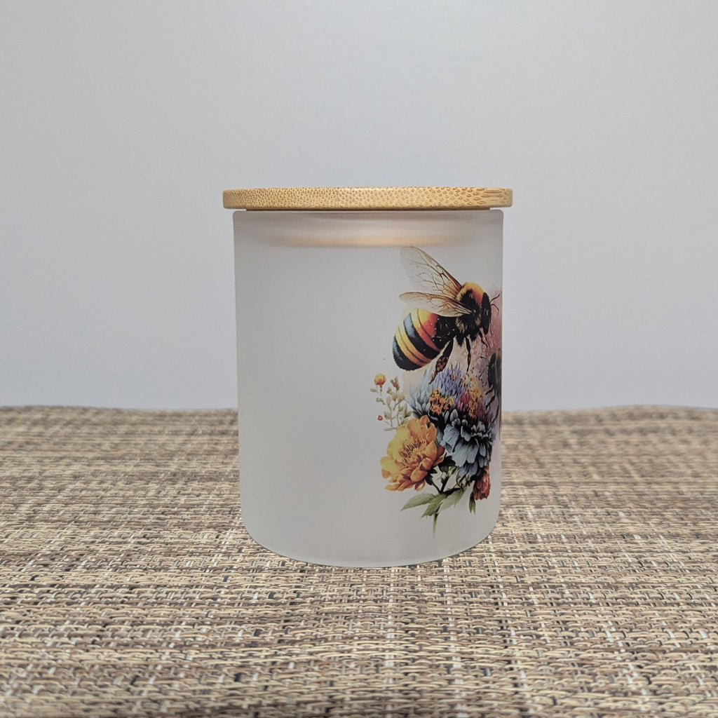 Bee Candle Holder With A Battery Operated Flickering Tea Light