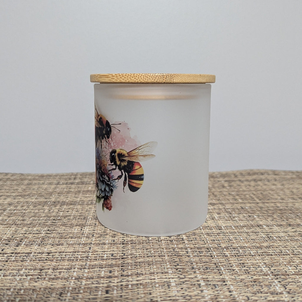 Bee Candle Holder With A Battery Operated Flickering Tea Light