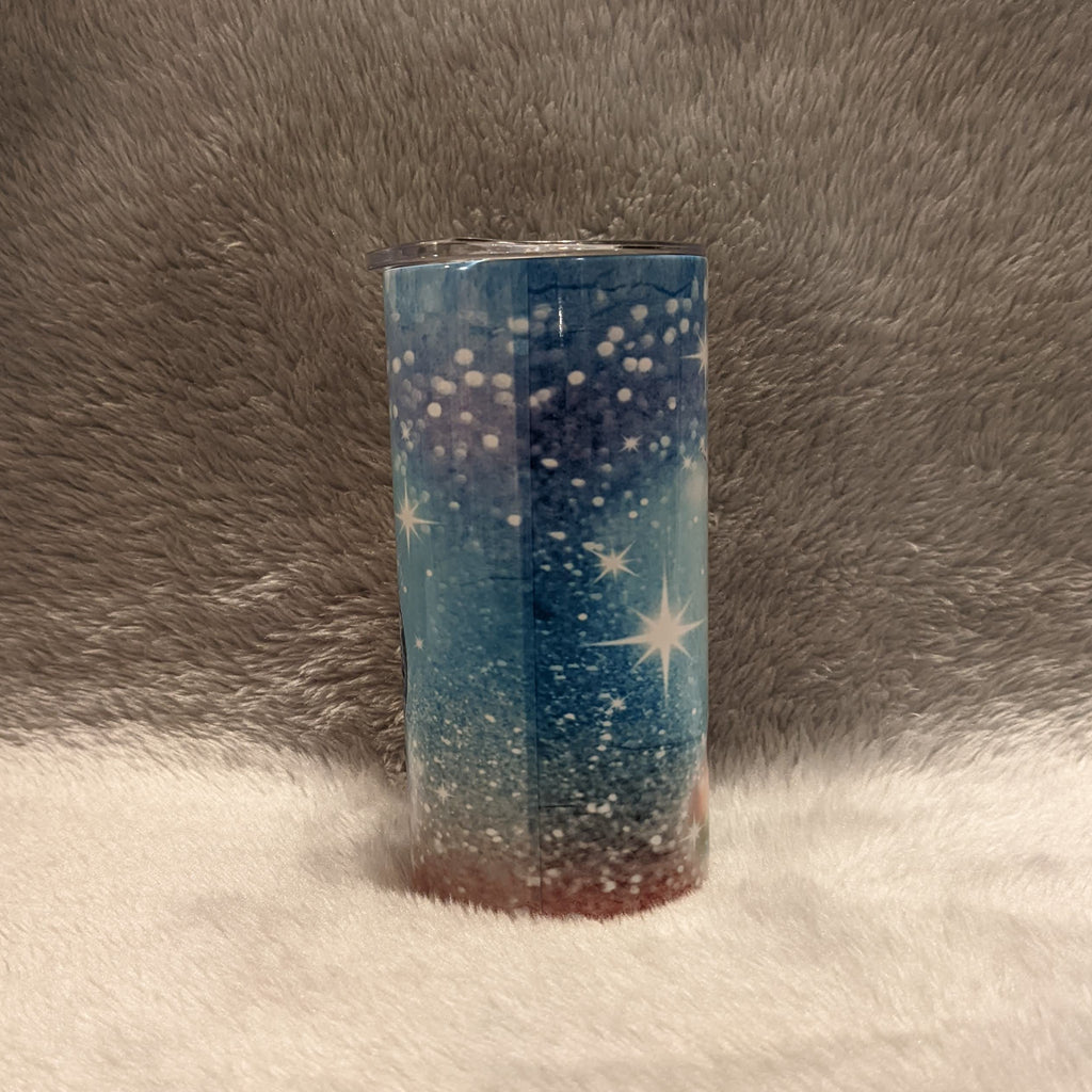 Kids Unicorn Tumbler With A Glitter Design 15oz Includes A Reusable Straw, Can Be Personalized