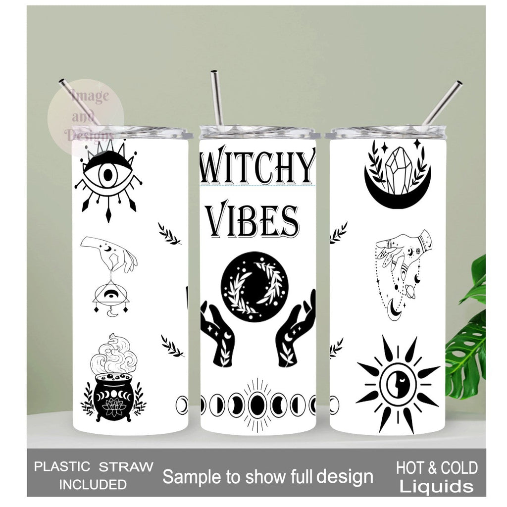 Witchy Vibes Tumbler 20oz With Reusable Straw