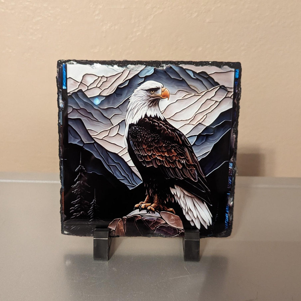 Slate Eagle Picture With Display Legs