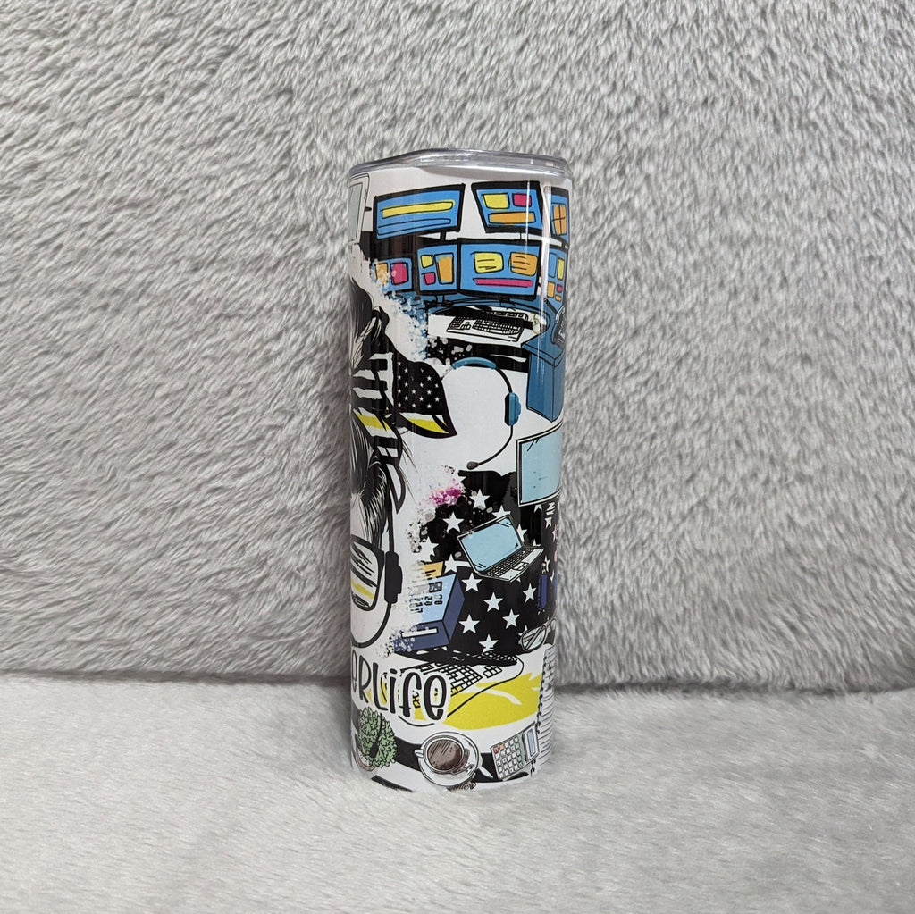 Dispatcher Tumbler 20oz With Reusable Straw, Can Be Personalized
