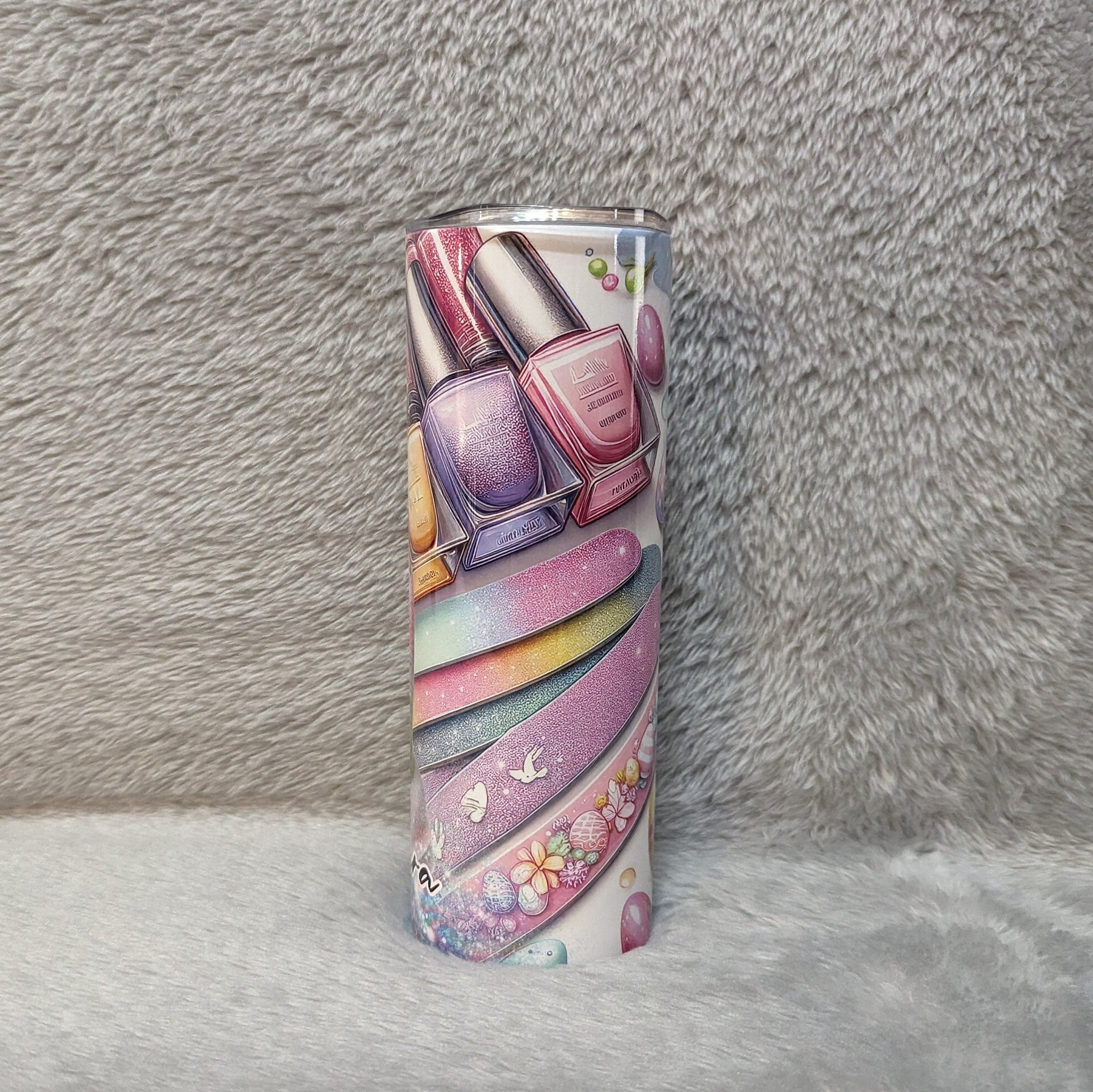 Nail Tech Tumbler 20oz With Reusable Straw, Can Be Personalized