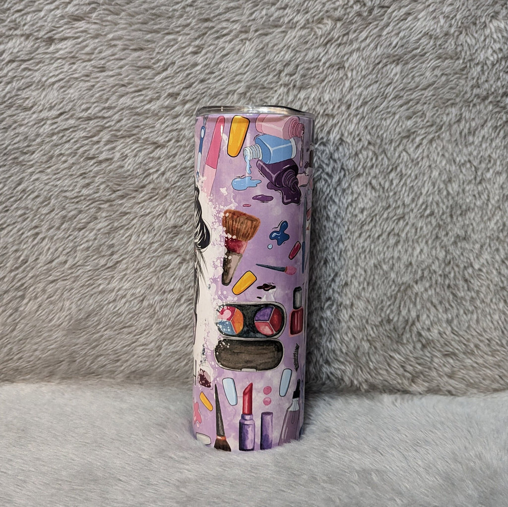 Nail Tech Tumbler 20oz With Reusable Straw, Can Be Personalized